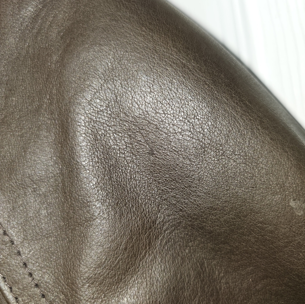 Vintage Cougar Men's Brown Leather Bomber Jacket, Size Large - Picture 10 of 15